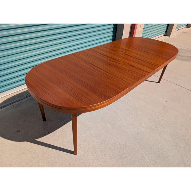 1960s Mid Century Modern Expandable Teak Dining Table by Skaraborgs, C1960s For Sale - Image 5 of 15