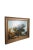 20th Century Pastoral Landscape, unsigned. The oil painting showcases cattle by a lake resting under large trees. Ranchers...