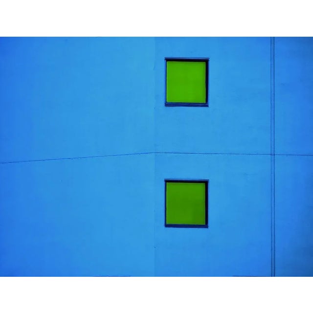 John C. Magee, Blue Lines, Photographic Paper, in Flawless conditions. Designed from 2000 This piece has an attribution...