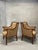 Brown Pair of Vintage Swedish Neoclassical Style Armchairs For Sale - Image 8 of 11