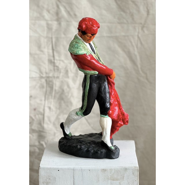Vintage Tuscany Studio Bullfighter Figurine For Sale - Image 4 of 12