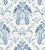 The House of Scalamandré Ava Damask Embroidery Fabric, Porcelain For Sale