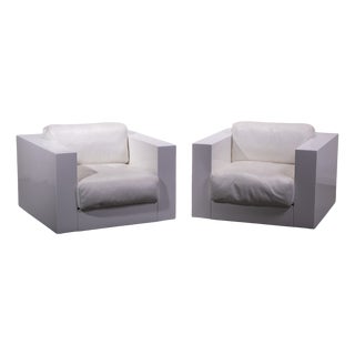 Saratoga Armhairs by Lella and Massimo Vignelli for Poltronova, 1990, Set of 2 For Sale