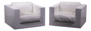 Saratoga Armhairs by Lella and Massimo Vignelli for Poltronova, 1990, Set of 2