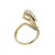18k Yellow Gold Sculpted Female Figure Diamond Solitaire Ring, Size 6 For Sale In New York - Image 6 of 11