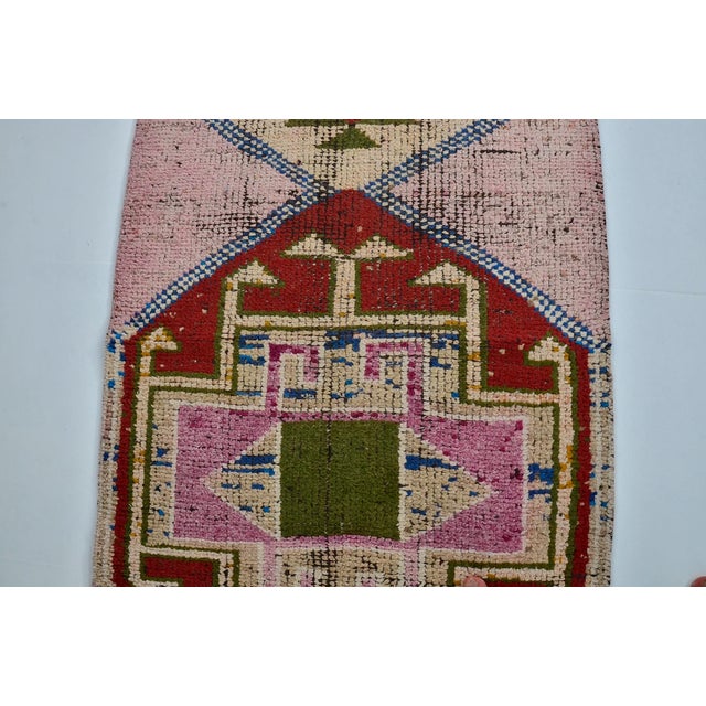 Oushak Colourful Vintage Runner For Sale - Image 4 of 10