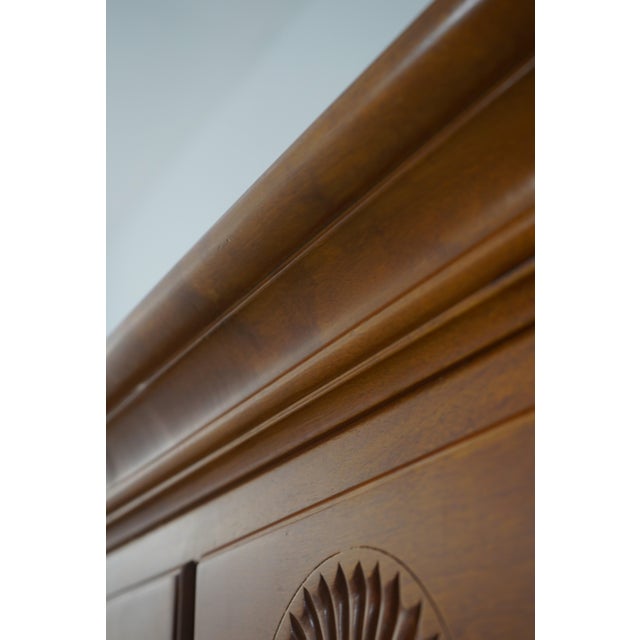 New England Queen Anne Style Cherry Finish Tall Highboy For Sale - Image 14 of 15