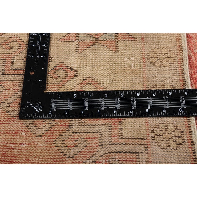 Textile Vintage Turkish Oushak Rug, 02'09 X 10'00 For Sale - Image 7 of 9