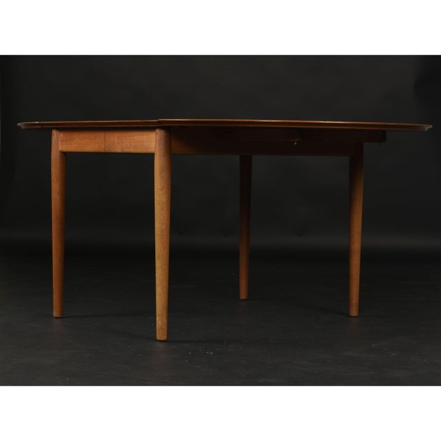 Arne Vodder for Sibast Model 227 Long Danish Teak Expanding Dining Table For Sale - Image 9 of 16