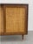 Brown Mid Century Modern Caned Front Jr. Credenza | Small Storage Cabinet, C. 1950's For Sale - Image 8 of 12