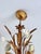 Gilt Tole Floral and Wheat Chandelier, 1960 For Sale - Image 18 of 18