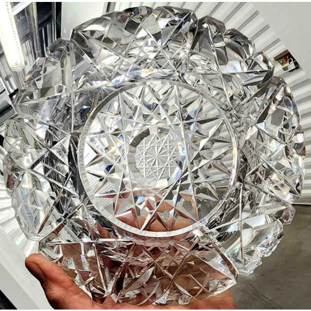 Beautiful Vintage Intricately Cut Fine Crystal Small Round Bowl. Intricately Finely Cut and Designed Irish Crystal Wear:...