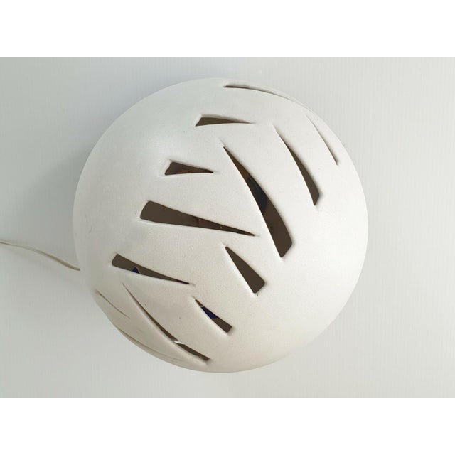 Vintage Space Age Ceramic Ball Sculpture Table Lamp, 1970s For Sale - Image 4 of 10