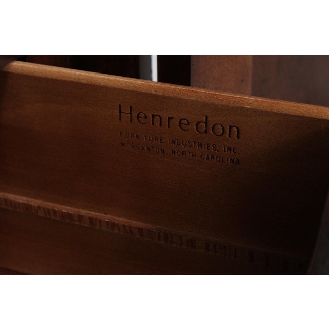 Wood Henredon Walnut Louis XV Armoire Wardrobe For Sale - Image 7 of 18