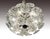 Elegant orbit chandelier with 32 glass flowers on a white lacquered and partially chrome frame. Chandelier illuminates...