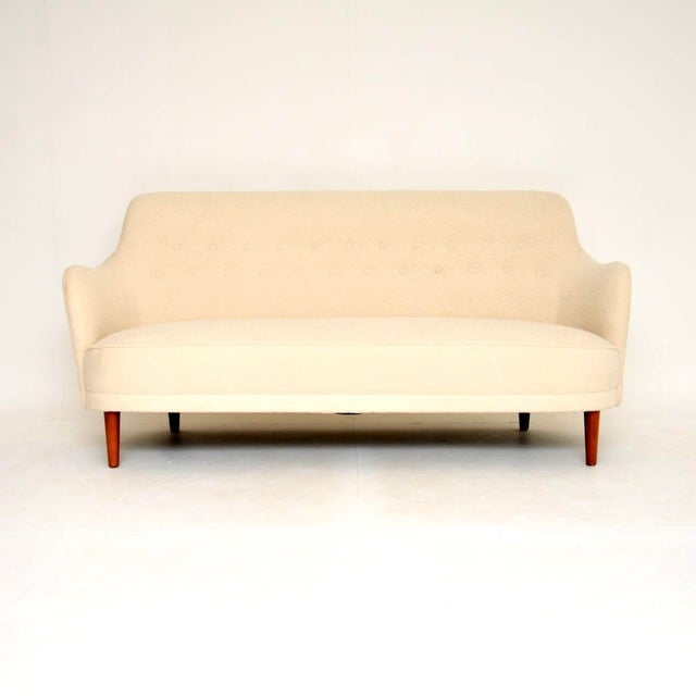 Mid-Century Modern Vintage Swedish Samsas Sofa attributed to Carl Malmsten, 1960s For Sale - Image 3 of 11