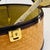 Wood Vintage Circular Wicker and Leather Suitcase - Vintage Luggage, Travel Bag For Sale - Image 7 of 16