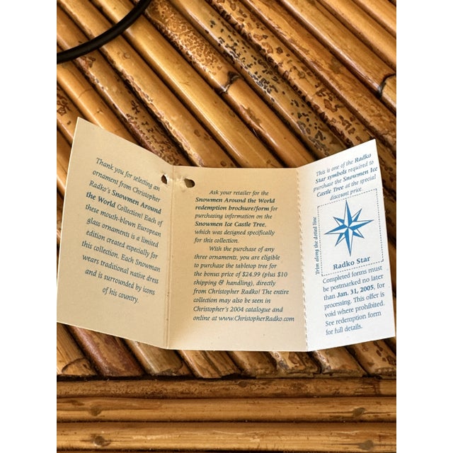 Christopher Radko “Misha Snowmanov” Ornament For Sale - Image 9 of 10