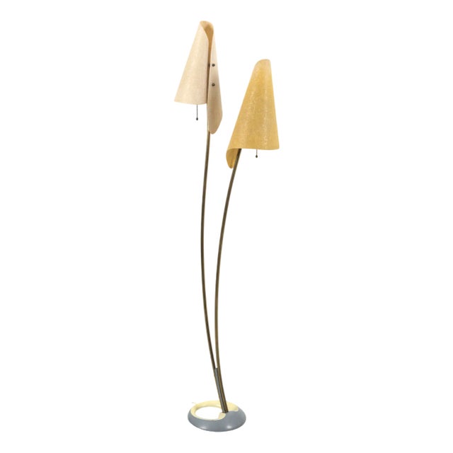 Organically Shaped Floor Lamp For Sale