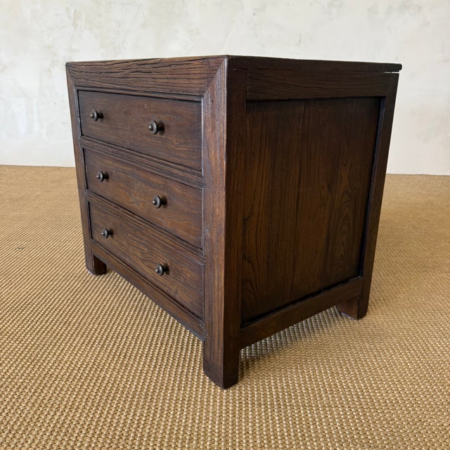 Contemporary Ollie II 3 Drawer Nightstand - Walnut Finish For Sale - Image 3 of 10