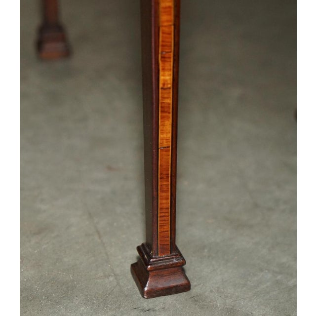 Antique Sheraton Revival Hardwood Side Table, 1880 For Sale - Image 12 of 14