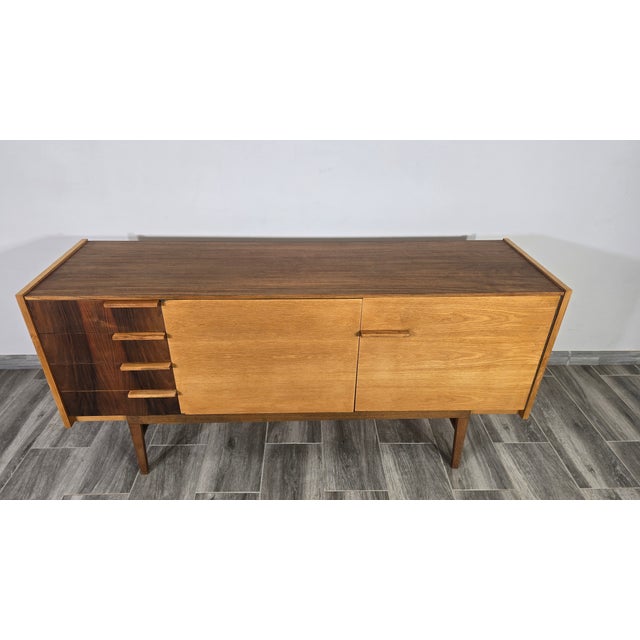 1960s Vintage Wooden Sideboard from Frantisek Mezulanik, 1960s For Sale - Image 5 of 10