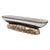 Art Deco "California" Bench, Bronze, Stainless Steel, Tailor Made Galuchat Leather For Sale - Image 3 of 7