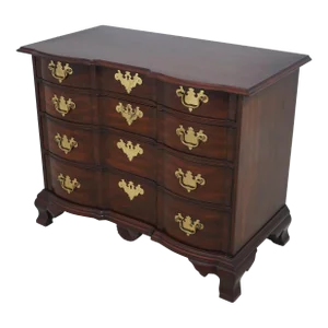 Henkel Harris Spnea Blockfront Mahogany Chest
