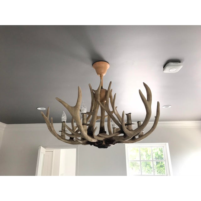 Restoration Hardware Adirondack Antler Chandelier Chairish