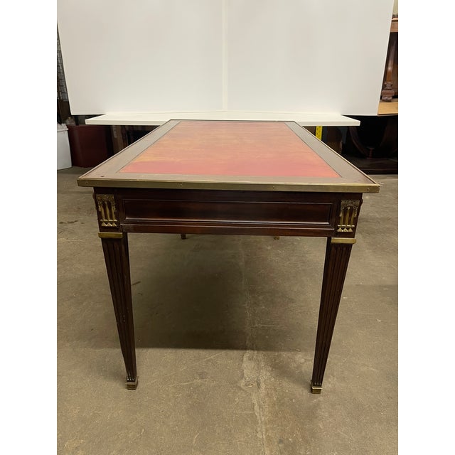 Early 20th Century Early 20th Century Louis XVI Style Mahogany Writing Table For Sale - Image 5 of 13