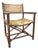 Vintage McGuire Furniture Laced Rawhide & Rattan Armchair For Sale