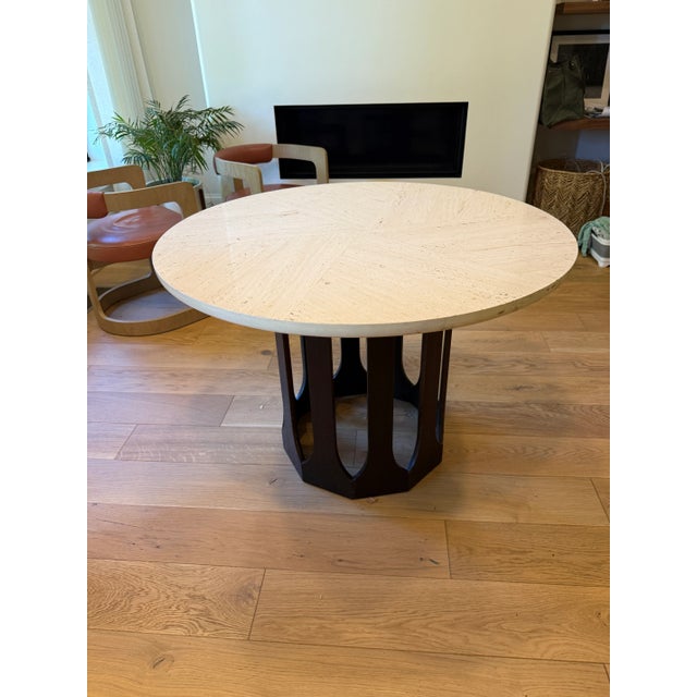 MCM Harvey Probber Travertine Table For Sale - Image 9 of 10