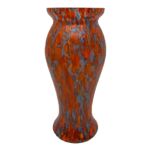 Art Deco Multicolored Art Glass Vase