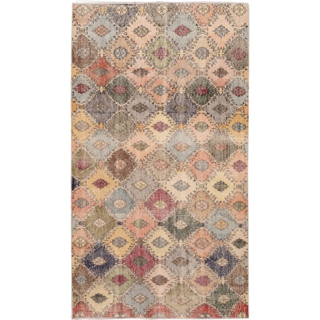 Vintage Turkish Scatter Wool Rug 4 X 7 For Sale - Image 13 of 13