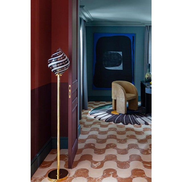 Metal Spirale Colorful Balloon Brass Glass Floor Lamp 150 by Magic Circus Editions For Sale - Image 7 of 15