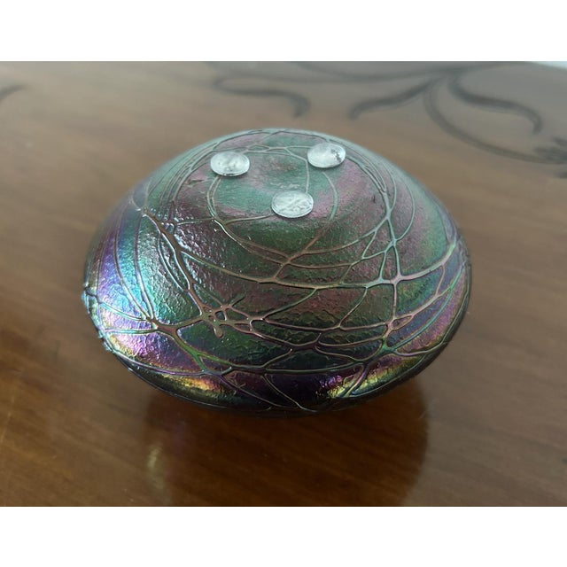 Art Nouveau Spinning Top Vase, Johann Loetz, 1920s For Sale - Image 11 of 16