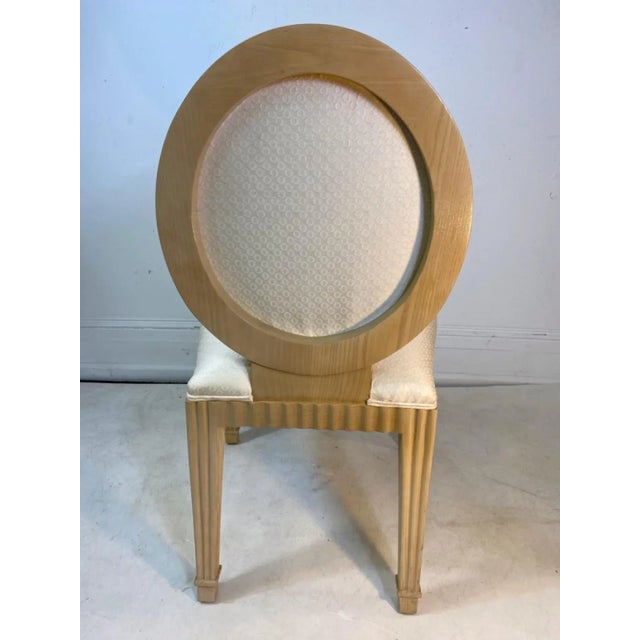 Cream 1970s Donghia Art Deco Revival Dining Chairs - Set of 8 For Sale - Image 8 of 10