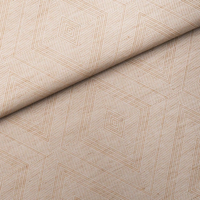 Schumacher Schumacher Tortola Linen Paperweave Large Wallcovering In Natural For Sale - Image 4 of 5