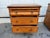 Mid 20th Century Pair Milling Road By Baker Parcel Ebonized and Stained Pine Three Drawers Side Chests. For Sale - Image 10 of 11