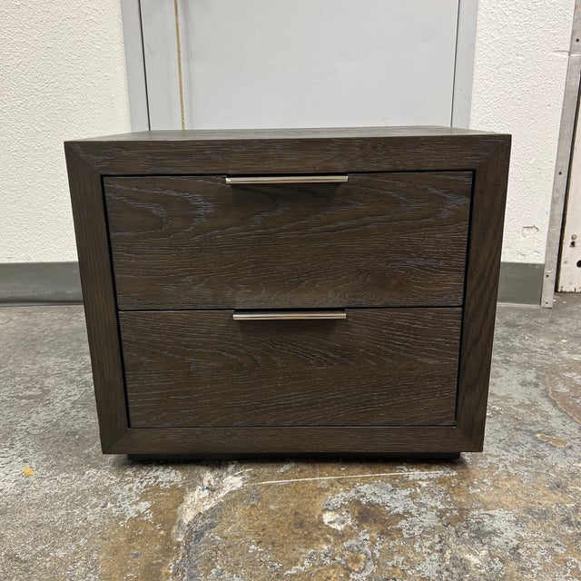 Restoration Hardware Machinto Closed Nightstand Chairish