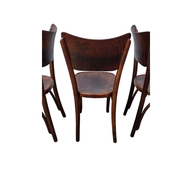 J & J Kohn Mundus Cafe Parlor Dining Bentwood Bistro Chairs (Set of 4) For Sale In Jacksonville, FL - Image 6 of 17