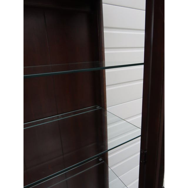 Harden Chippendale Tall Large Display China Cabinet 6606 For Sale - Image 17 of 18
