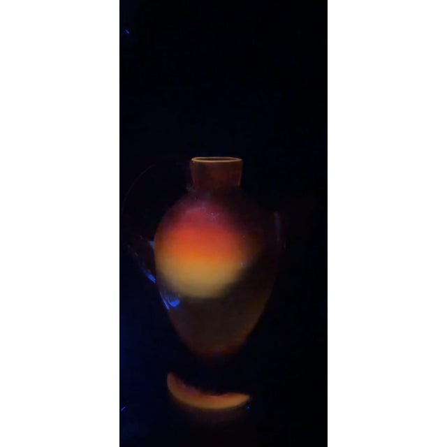 1950s Vintage Blenko #573 Tangerine Amberina Cocktail Pitcher For Sale - Image 5 of 7