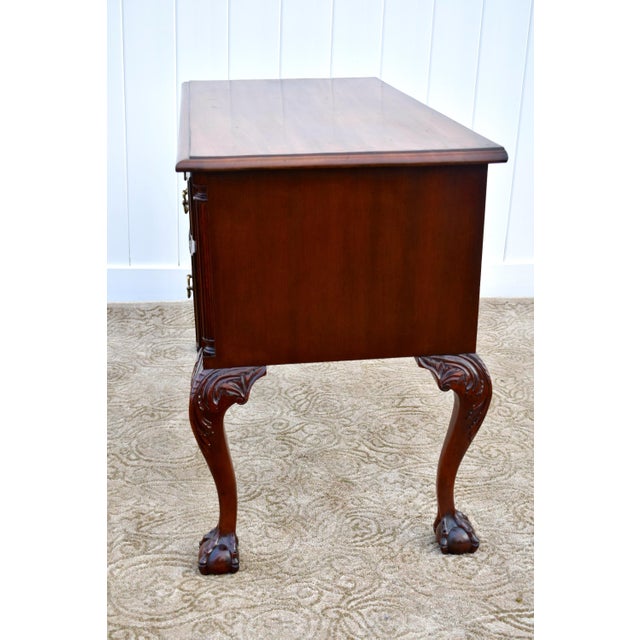 Antique Carved Mahogany Ball & Claw Foot Chippendale Style Ladies