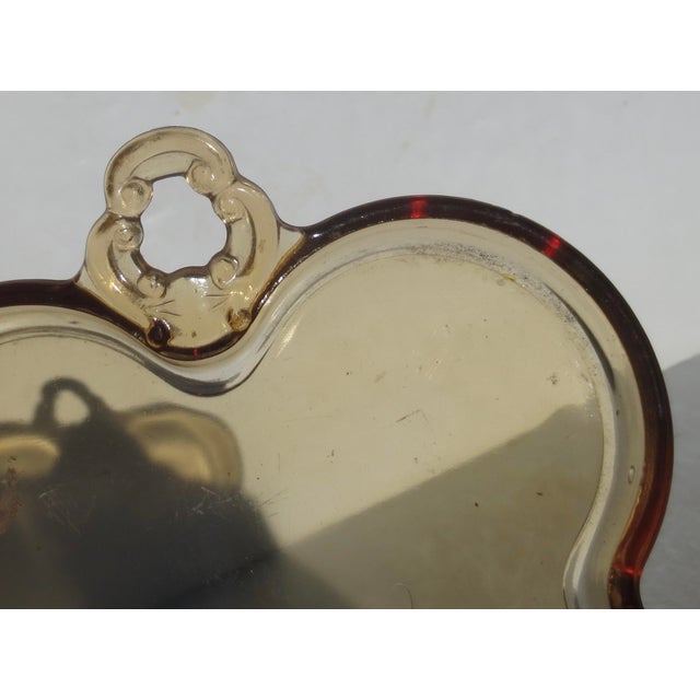 1930s Amber Glass Vanity Tray Circa 30s For Sale - Image 5 of 6