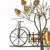 Enesco, Apparence Vintage Enesco 3d Metal Wall Art Cityscape Bicycle, People, Advertising Column and Tree 1974 For Sale - Image 4 of 8