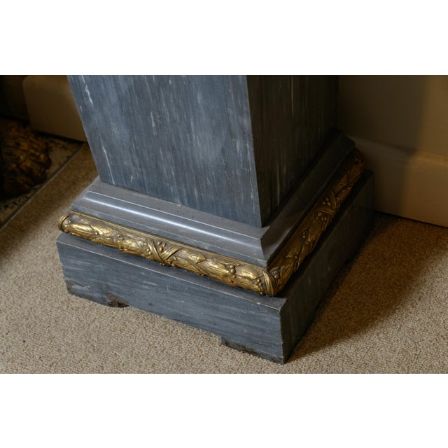Large French Marble Column With Ormolu Mounts For Sale - Image 4 of 6