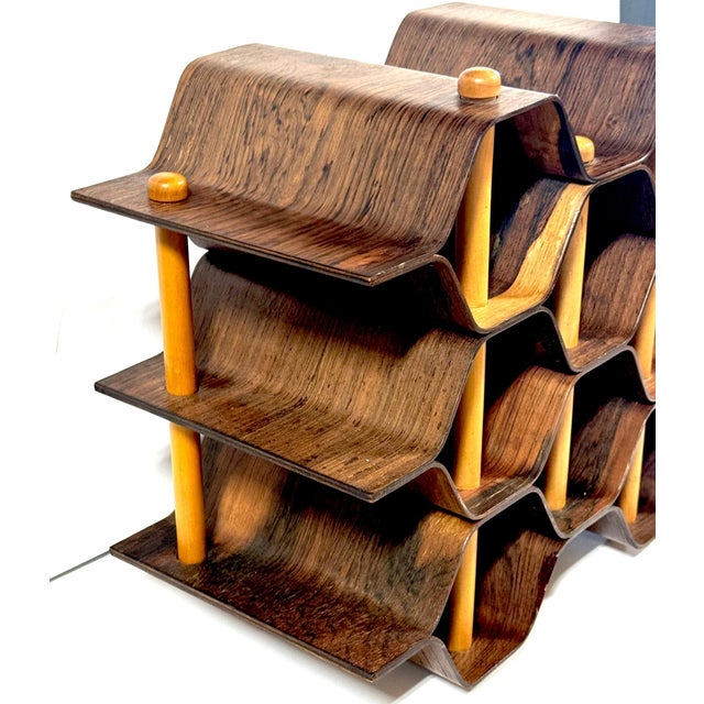 Torsten Johansson Swedish Bentwood Modular Wine Rack, 1960s For Sale - Image 11 of 11