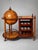 Wood Antique Globe Bar Cart with Wine Rack For Sale - Image 7 of 7
