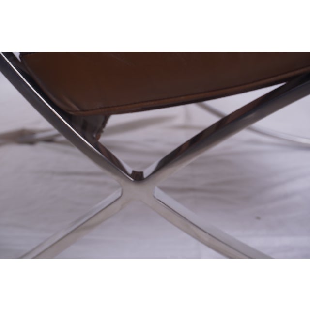 1950s Florence Knoll Barcelona Chairs Designed by Ludwig Mlies Van Der Rohe From the Gm Tech Center For Sale - Image 12 of 15